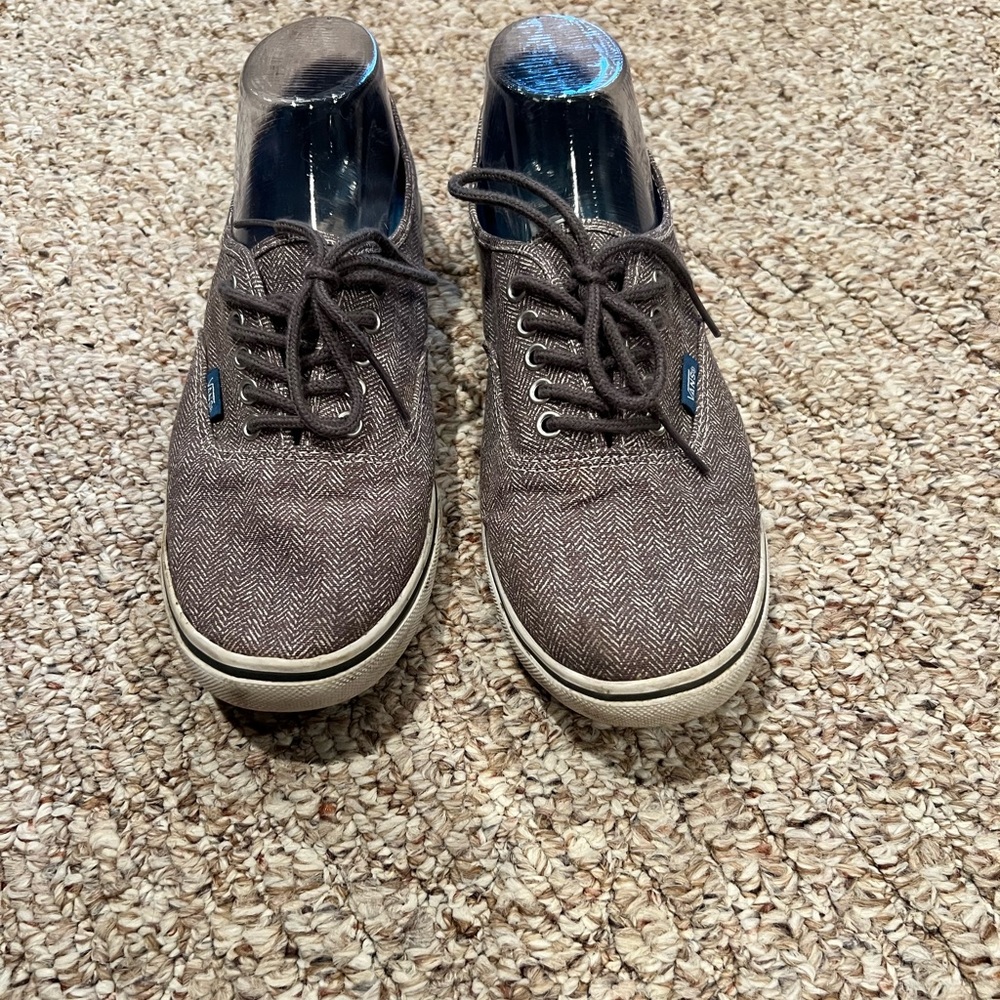 Tweed lace-up Vans sneakers women’s 9.5 men’s 8